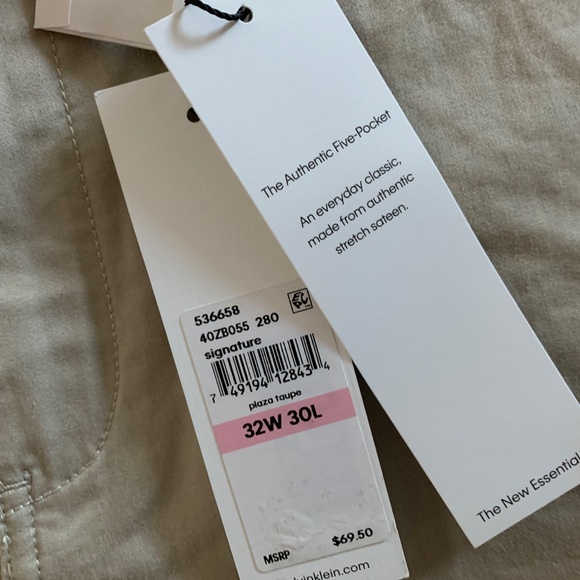 CALVIN KLEIN STRETCH 5 POCKET PANTS - ***SOLD - Picture 3 of 4